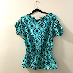 Cute Geometric Michael Kors Blouse Size 6